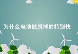 为什么电池健康掉的特别快(电池健康持续时间缩短)