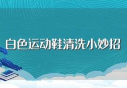 白色运动鞋清洗小妙招(这个妙招一定要学会)