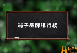 箱子品牌排行榜(10大品牌拉杆箱？)