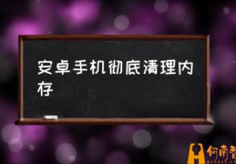 手机缓存数据可以清除吗？(安卓手机彻底清理内存)