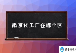 南京化学工业园区的介绍？(南京化工厂在哪个区)