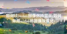 如何让imshow图像保持显示(如何采用matlab将图像灰度化)