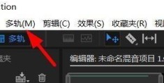 AU如何添加单声轨道?