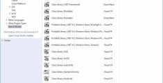 Visual Studio 2015和2017中要配置哪种Class Library