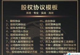 公司股份合作协议书(公司股份协议书模板)