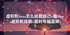 虚拟机linux怎么挂载自己u盘(linux虚拟机挂载u盘时电脑蓝屏)