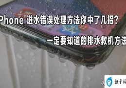 苹果手机进水了怎么处理比较好(紧急处理iphone手机进水的方法)