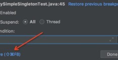 IDEA Debug如何实现临时断点