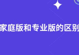 win10家庭版和专业版的区别是什么