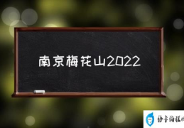 南京梅花山2022(南京的公园年卡梅花山可以用吗？)