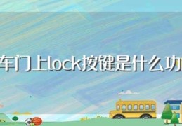 汽车门上lock按键是什么功能(汽车门上lock按键有什么用)