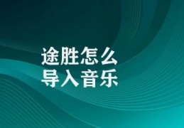 途胜怎么导入音乐(途胜音乐导入操作流程)