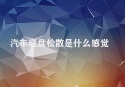 汽车底盘松散是什么感觉(汽车底盘松散的危害及应对方法)