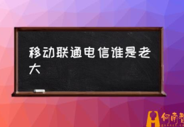 移动，电信，联通哪个比较好？(移动联通电信谁是老大)