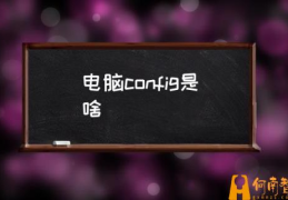 config是什么意思呀？(电脑config是啥)