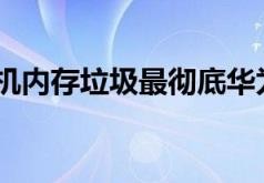 怎么清理手机内存垃圾最彻底华为(怎么清理手机内存)