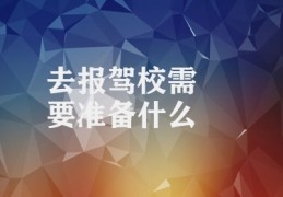 去报驾校需要准备什么(准备报考驾校必要文件)