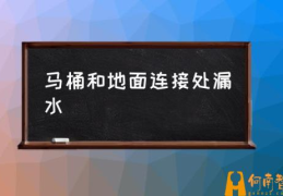 马桶漏水调节哪里？(马桶和地面连接处漏水)