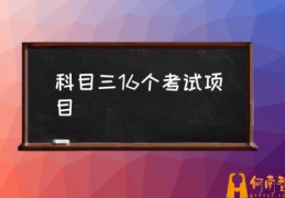 科目三有什么项目？(科目三16个考试项目)