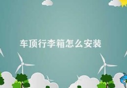 车顶行李箱怎么安装(安装车顶行李箱的方法)