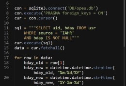 Python+SQLite3：利用内置的sqlite3模块转换数据库里的日期格式