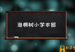 成都泡桐树小学在成都哪个区？(泡桐树小学本部)