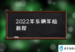 2022年车辆年检新规(车辆年检怎么办阿？)