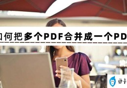 pdf如何合并成一个文件(把多张pdf合并成一个的简单方法)