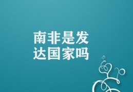 南非是发达国家吗(南非发展的挑战)