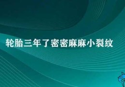 轮胎三年了密密麻麻小裂纹(轮胎老化)