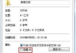 电子文件隐藏存储的几种方式(怎么隐藏文件夹)