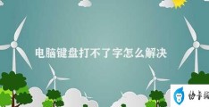 电脑键盘打不了字怎么解决(电脑键盘无法输入怎么办)