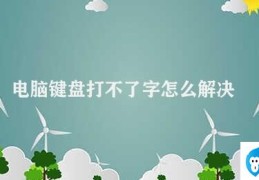 电脑键盘打不了字怎么解决(电脑键盘无法输入怎么办)