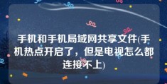 手机和手机局域网共享文件(手机热点开启了，但是电视怎么都连接不上)