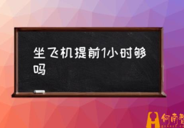 乘飞机应提前多少时间到机场？(坐飞机提前1小时够吗)