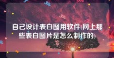 自己设计表白图用软件(网上那些表白图片是怎么制作的)