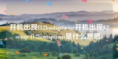 开机出现f12bootoptions(开机出现F2setup f12bootoptions是什么意思)