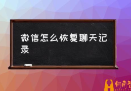 微信可以查看聊天记录吗？(微信怎么恢复聊天记录)