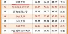 国内100所大学排名榜(全国大学排名榜及分数线)