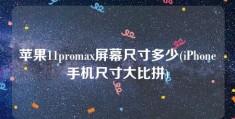 苹果11promax屏幕尺寸多少(iPhone手机尺寸大比拼)