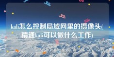 kali怎么控制局域网里的摄像头(精通kali可以做什么工作)