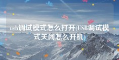 usb调试模式怎么打开(USB调试模式关闭怎么开机)