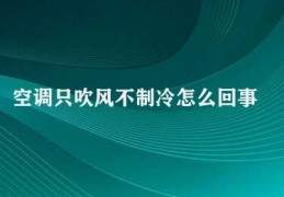 空调只吹风不制冷怎么回事(空调故障原因探究)