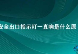 安全出口指示灯一直响是什么原因(安全出口指示灯)