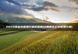 经典的玄幻小说排行榜(2020穿越小说排行榜完结榜)