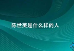 陈世美是什么样的人(陈世美：一位有梦想的勇者)