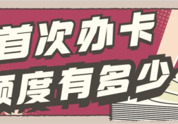 农行首张信用卡额度一般多少(农行信用卡初次额度)