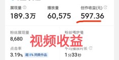 西瓜视频播放量1000有收益吗(西瓜视频怎么赚钱)