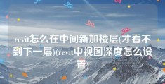 revit怎么在中间新加楼层(才看不到下一层)(revit中视图深度怎么设置)