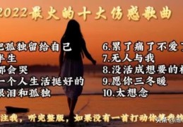 2022全网最火的十大伤感歌曲(撕心裂肺十大催泪情歌排名)